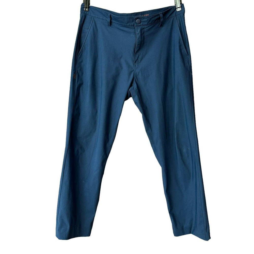 Rhone Athleisure Performance Chino Comfort Commuter Blue Pants Mens 33x35 - Picture 2 of 13